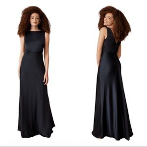 BHLDN x Anthropologie Beckett Satin Charmeuse Maxi Dress